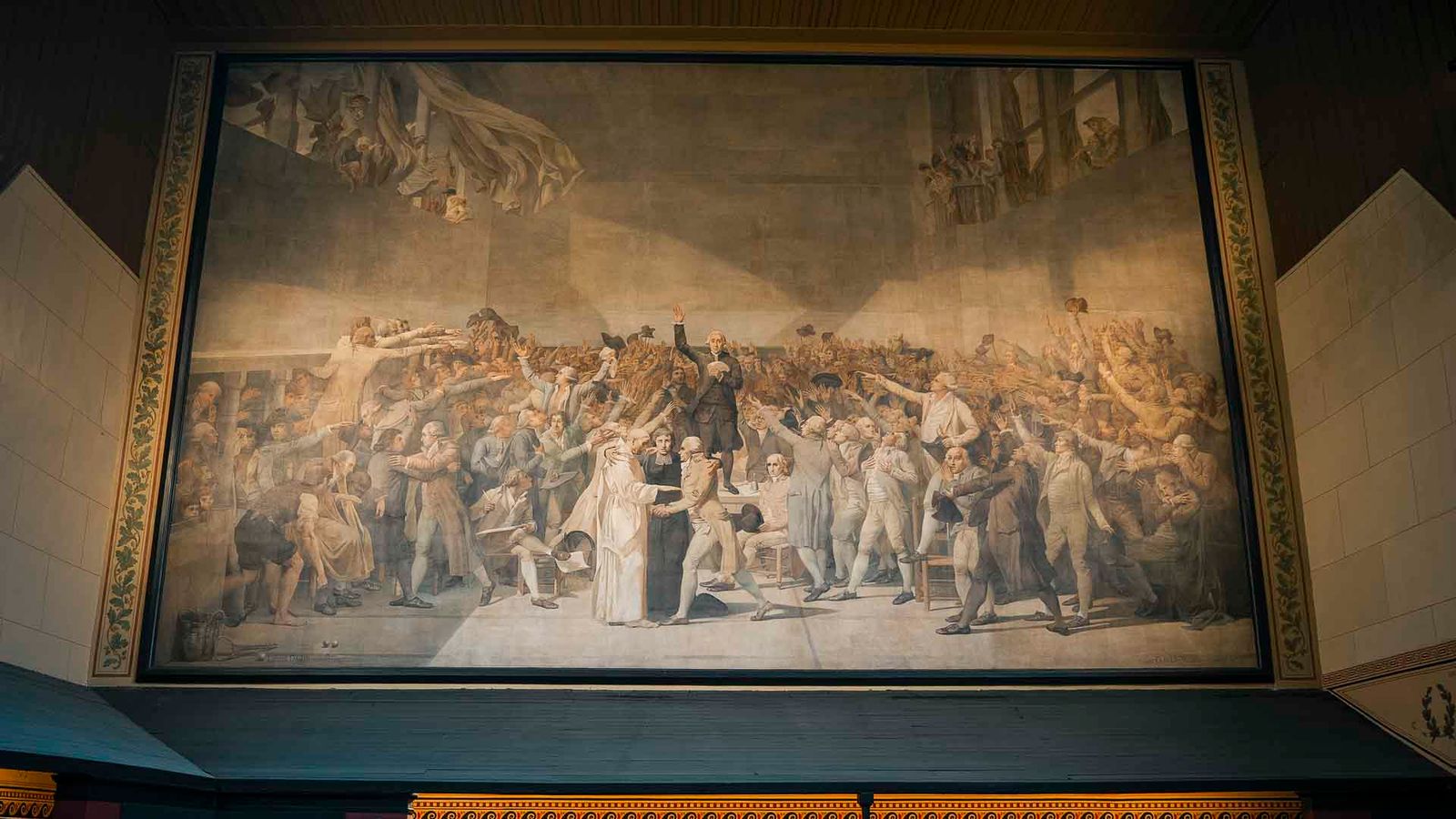 painting of Jacques-Louis David, La Salle du Jeu de Paume, Versailles